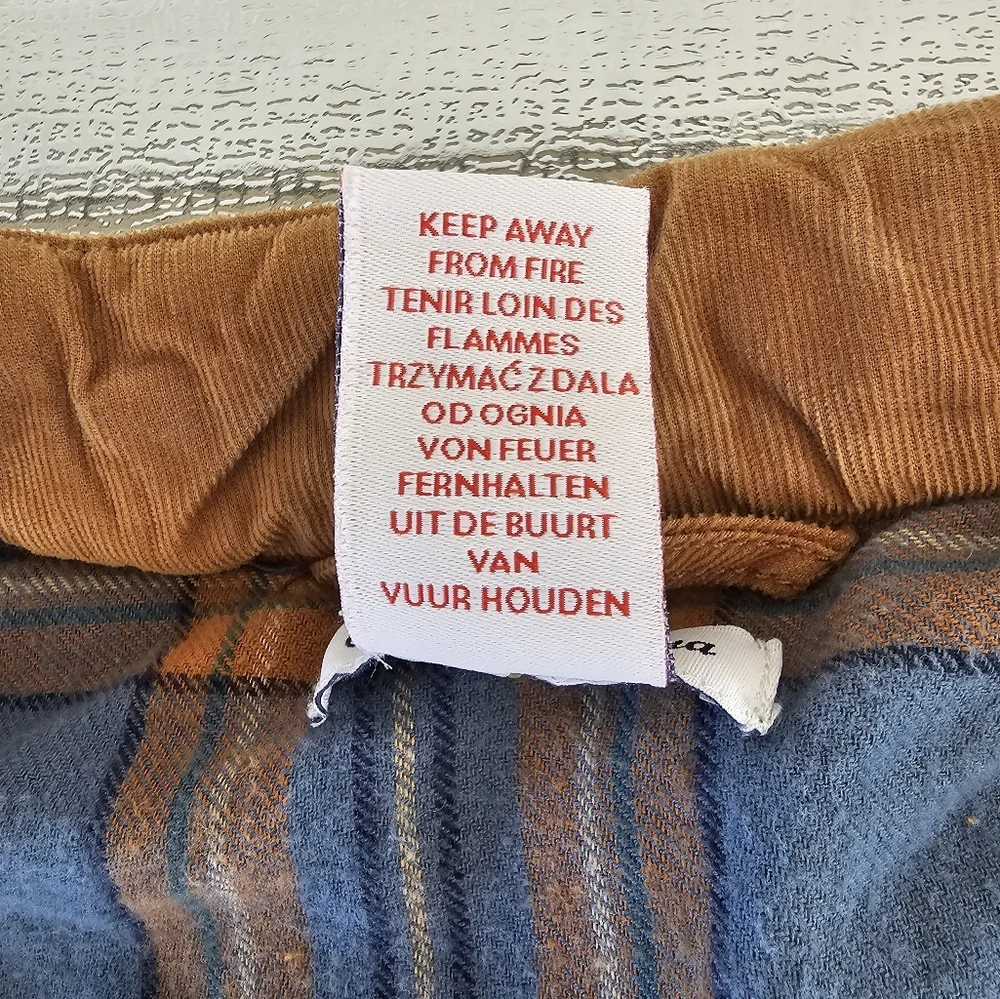 Tommy Bahama Kids XL 14 Corduroy Puffer Vest Plaid Lined Brown Outdoor Warm - Picture 7 of 9